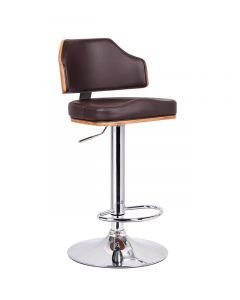 Banco vango madera metal cromado tactopiel