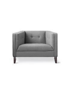 Sillon malibu una plaza en tela y madera